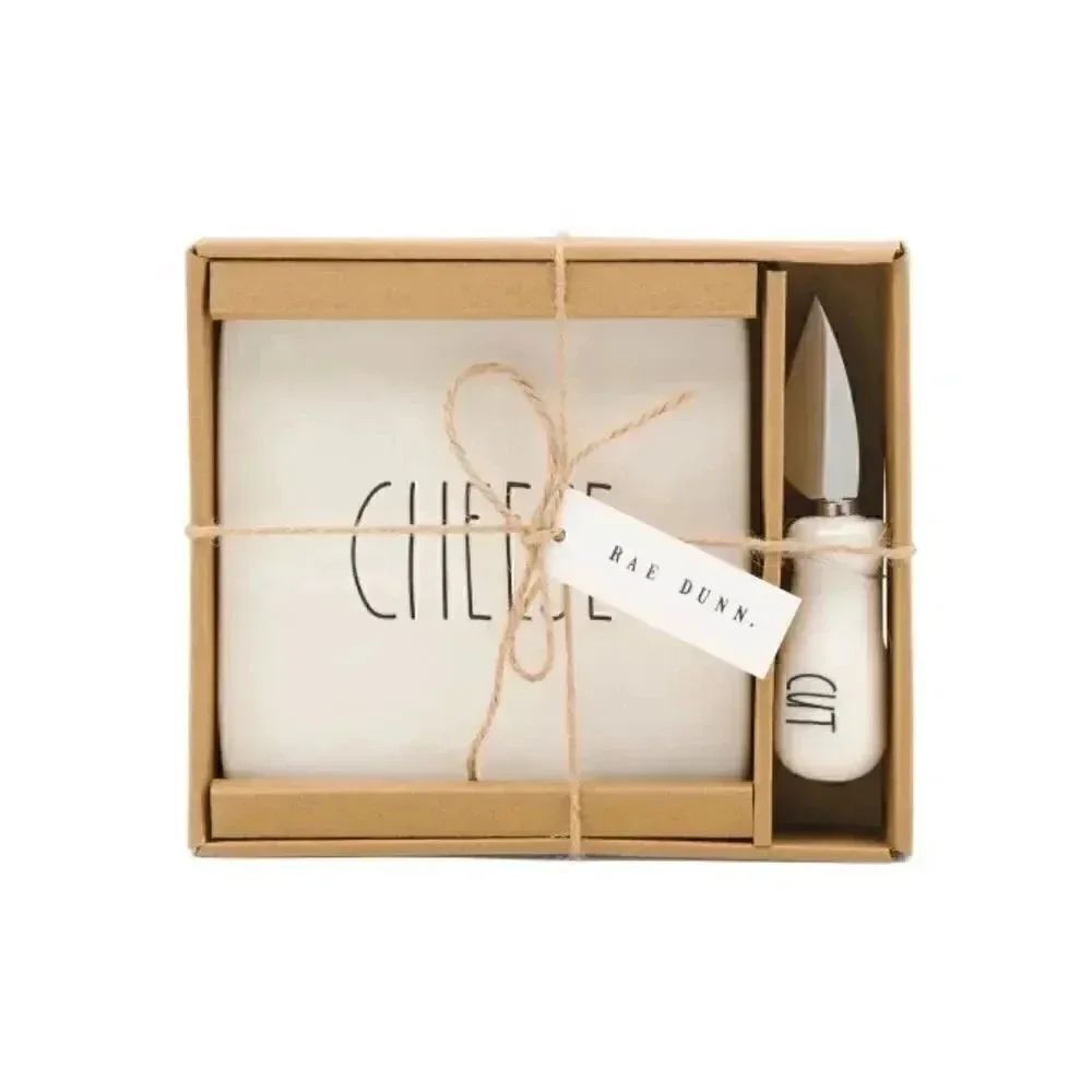 RAE DUNN Christmas 2pc Cheese Board Set